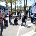 Llegada de los primeros turistas alemanes a Palma de Mallorca.