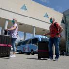 Llegada de los primeros turistas alemanes a Palma de Mallorca.