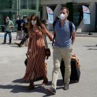 Llegada de los primeros turistas alemanes a Palma de Mallorca.