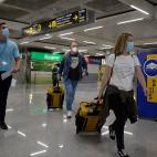 Llegada de los primeros turistas alemanes a Palma de Mallorca.