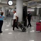 Llegada de los primeros turistas alemanes a Palma de Mallorca.
