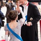 La princesa Ana saluda a Felipe VI.