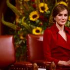 La reina Letiza, en el Palacio de Westminster.