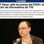 En septiembre de 2011, poco antes de las elecciones que darían la victoria a Mariano Rajoy, tanto el entonces secretario de Comunicación del PP, Carlos Floriano, como su portavoz en la Comisión de TVE, Ramón Moreno, cargaron contra Fran Llor...
