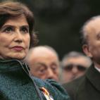 Junto a Carmen Franco, hija del dictador Francisco Franco.
