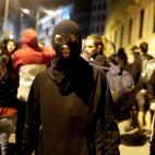 Uno de los manifestantes en las protestas.