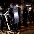 Los Mossos, preparados para cargar