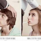 Anuncio en Francia contra el cigarro.