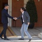 Sánchez e Iglesias, en La Moncloa