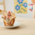 un delicioso cupcake de... hamster.