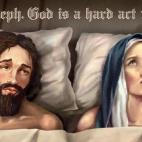 Pobre José, teniendo que hacerlo con María después de Dios. Anuncio de M&C Saatchi en Aukland.