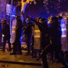 Antidisturbios de los Mossos d'Esquadra en Barcelona.