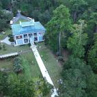 Imágenes aéreas de la boda de Jennifer López y Ben Affleck.