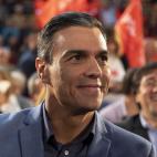 Pedro Sánchez, de cerca, en Barcelona