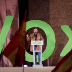 Santiago Abascal, en Colón, en el acto de Vox