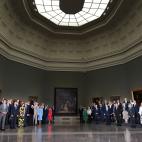 Los líderes de la OTAN en la foto de familia en el Museo del Prado.