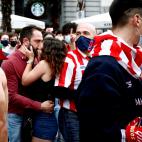 Por otro lado, sí había muchos aficionados que llevaban la mascarilla