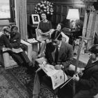 La familia real en Norfolk, en 1969.