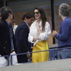 La actriz Anne Hathaway en la final del US Open 2022