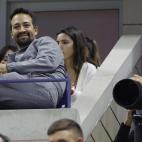 El actor Lil-Manuel Miranda en la final del US Open 2022