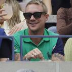 El músico DJ Diplo en la final del US Open 2022