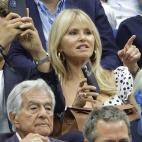 La modelo Christie Brinkley en la final del US Open 2022