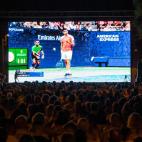 Dos mil vecinos siguen en directo desde El Palmar el partido de Carlos Alcaraz