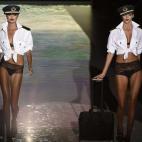 En el desfile de Andrés Sarda en la 60ª edición de Mercedes-Benz Fashion Week Madrid, primavera/verano 2015.