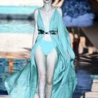 En el desfile de Andrés Sarda en la 60ª edición de Mercedes-Benz Fashion Week Madrid, primavera/verano 2015.