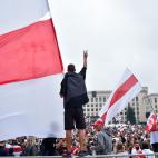 Manifestaci&oacute;n contra Lukashenko en Bielorrusia