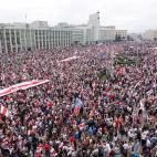 Manifestaci&oacute;n contra Lukashenko en Bielorrusia