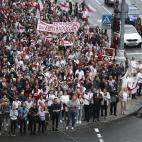 Manifestaci&oacute;n contra Lukashenko en Bielorrusia