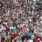 Manifestaci&oacute;n contra Lukashenko en Bielorrusia