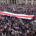 Manifestaci&oacute;n contra Lukashenko en Bielorrusia