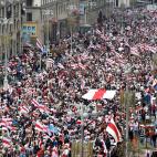 Manifestaci&oacute;n contra Lukashenko en Bielorrusia