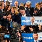 Pablo Casado, en Génova