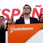 Albert Rivera, en su discurso tras el hundimiento de Ciudadanos