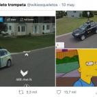 Una coincidencia sorprendente: en una avenida coincidieron tanto el coche de Google Maps como el de Bing, por lo que en cada aplicaci&oacute;n se ve el veh&iacute;culo de la marca contraria.