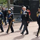 Los cuatro hijos de la reina Isabel II —de izquierda a derecha—: el rey Carlos III, la princesa Ana, el príncipe Andrés y el príncipe Eduardo.