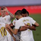 Abrazos y celebraciones por el primer gol