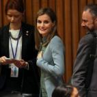 La reina en la Cumbre del Clima de Nueva York.