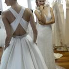 Un diseño de Rosa Clará en la pasarela de novias Barcelona Bridal Week 2014.