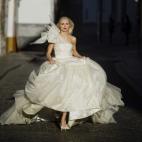 Un diseño de Juana Martin para la pasarela de novias Barcelona Bridal Week 2014.