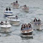 Los invitados llegando a la boda.