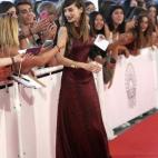 María Valverde en la alfombra roja.