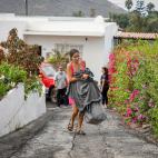 Desalojo de viviendas en Todoque.