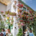 Paredes encaladas, marcos y ventanas pintadas de verde... El patio vuelve a lucir espl&eacute;ndido, adornado con macetas y plantas.