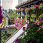 La escalera es el elemento arquitect&oacute;nico m&aacute;s particular y famoso del patio.