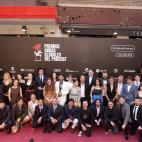 Foto de familia con los premiados que asistieron a la gala