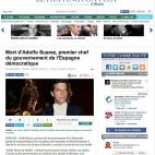 Muerte de Adolfo Suárez, primer jefe de gobierno de la España democrática